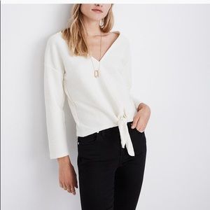 Madewell Tie Front Top